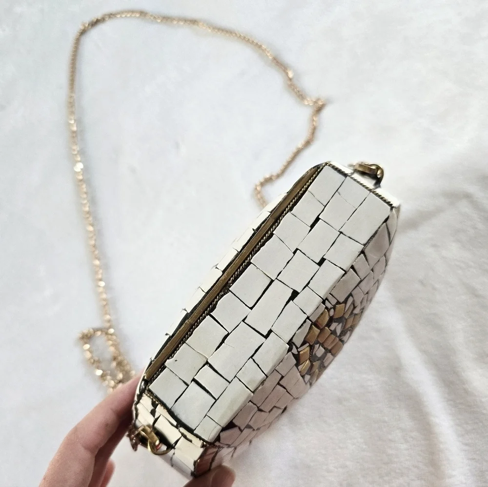 Ramla▪️Porte-Moi Mosaic Clutch Crossbody